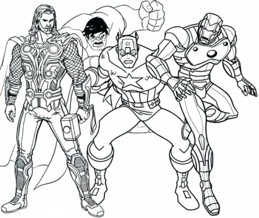 Free Printable Superhero Picture Coloring Page