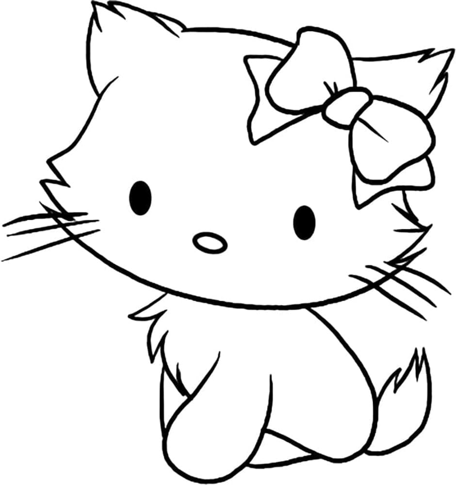 Printable Adorable Charmmy Kitty Coloring Page