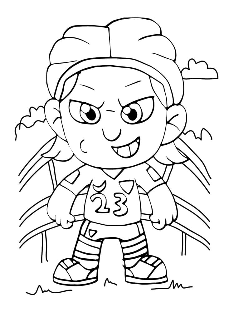 Printable Adorable Erling Haaland Coloring Page
