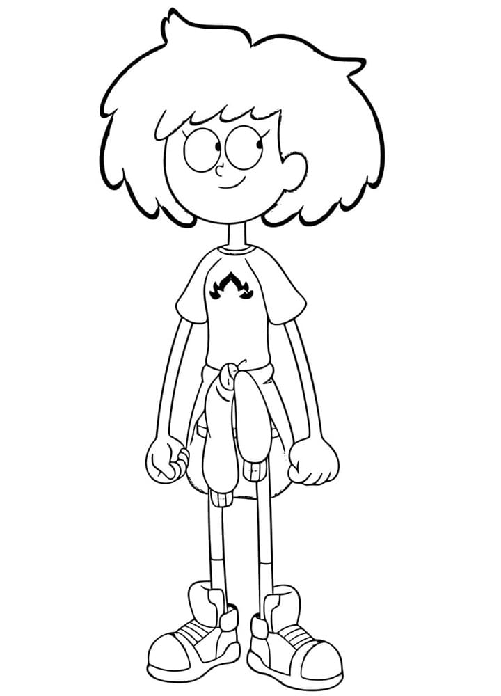 Printable Amphibia Anne Boonchuy Coloring Page