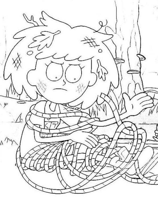 Printable Amphibia Anne Coloring Page