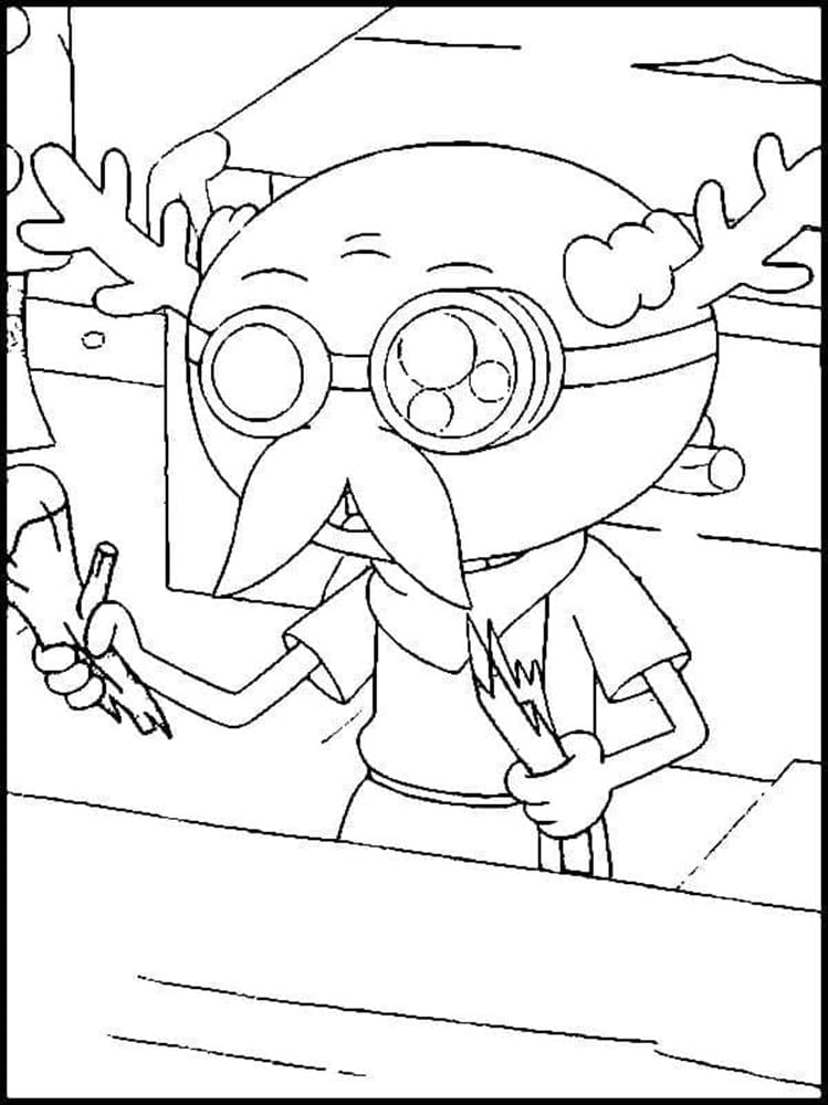 Printable Amphibia Leopold Coloring Page
