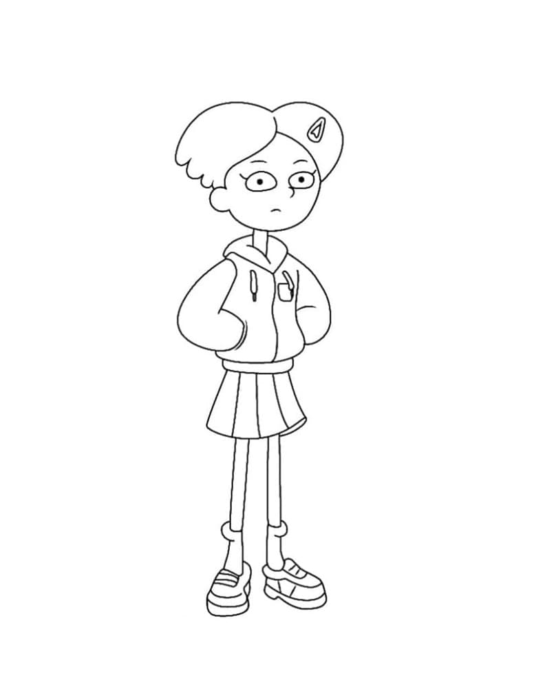 Printable Amphibia Marcy Coloring Page