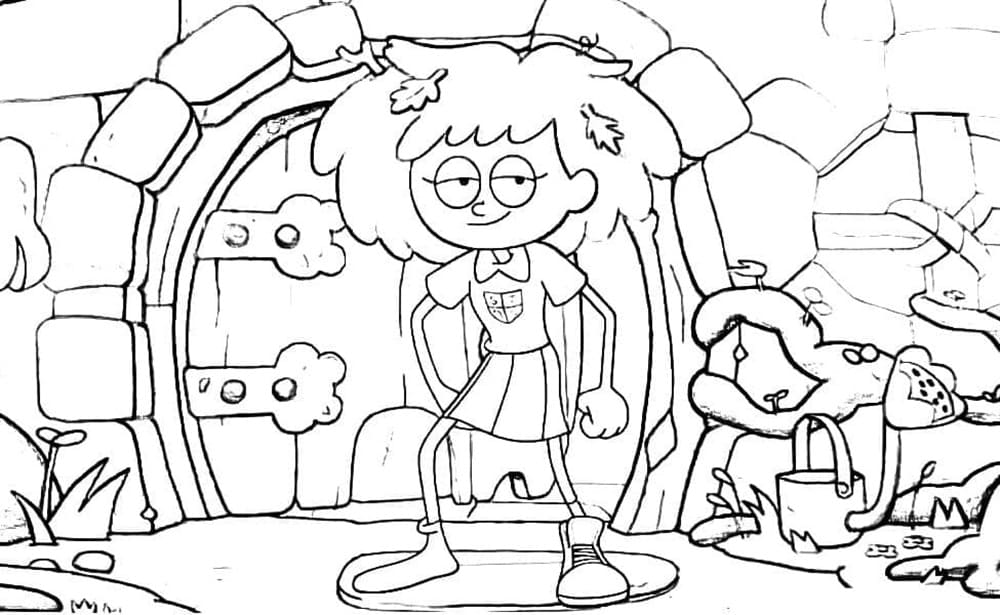 Printable Anne Boonchuy Coloring Page