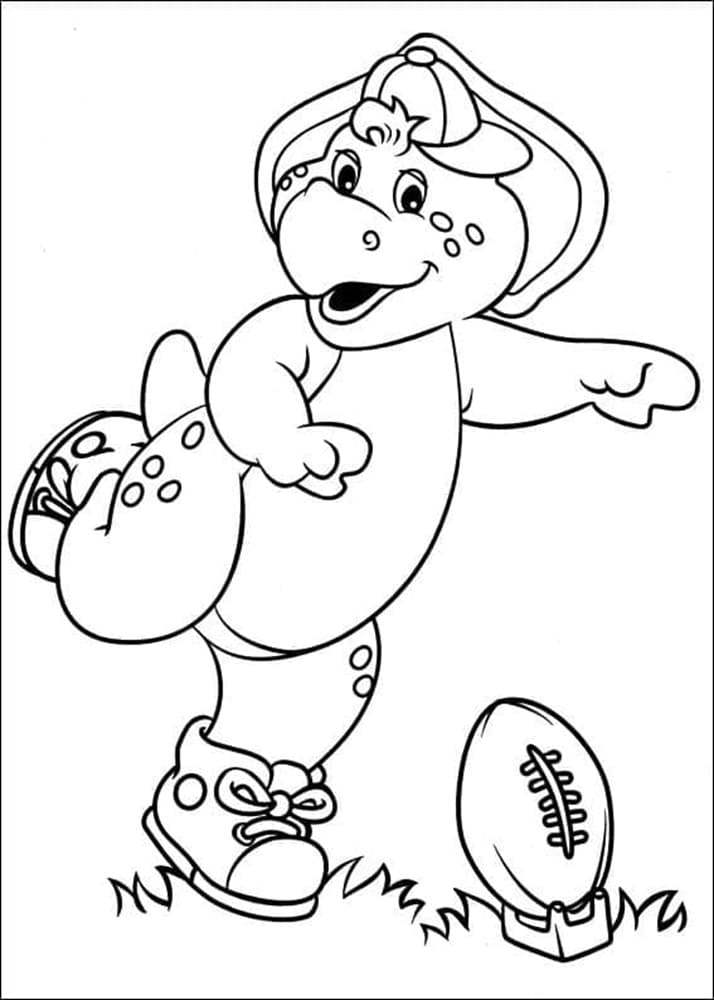 Printable BJ from Barney With Friends Coloring Page