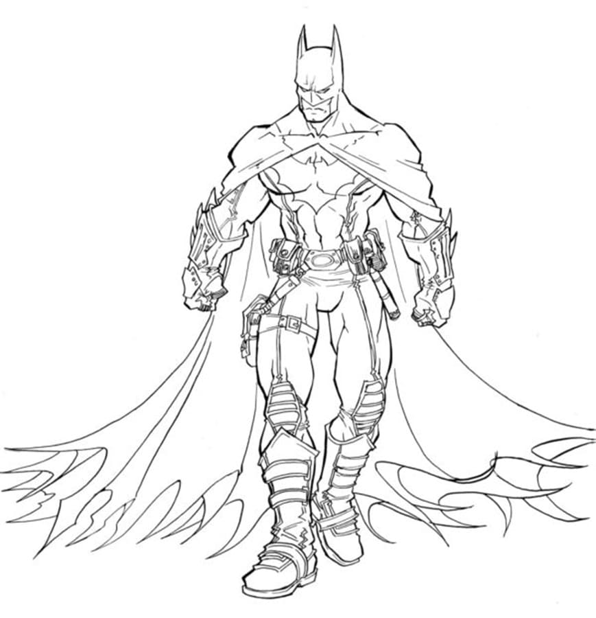 Printable Batman Image Coloring Page