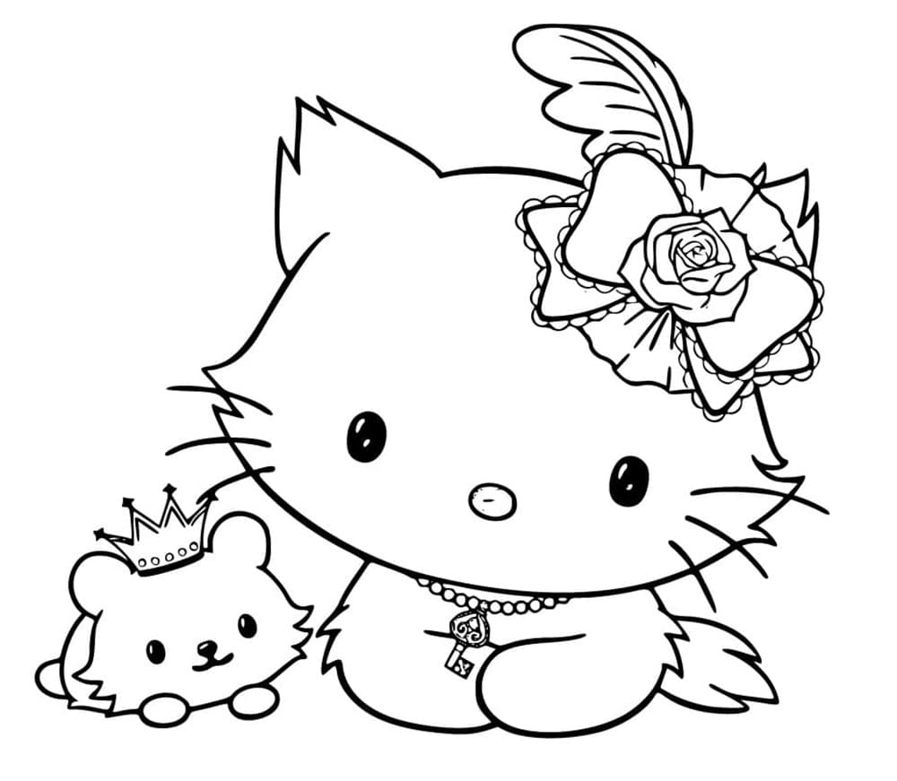 Printable Charmmy Kitty is So Cute Coloring Page