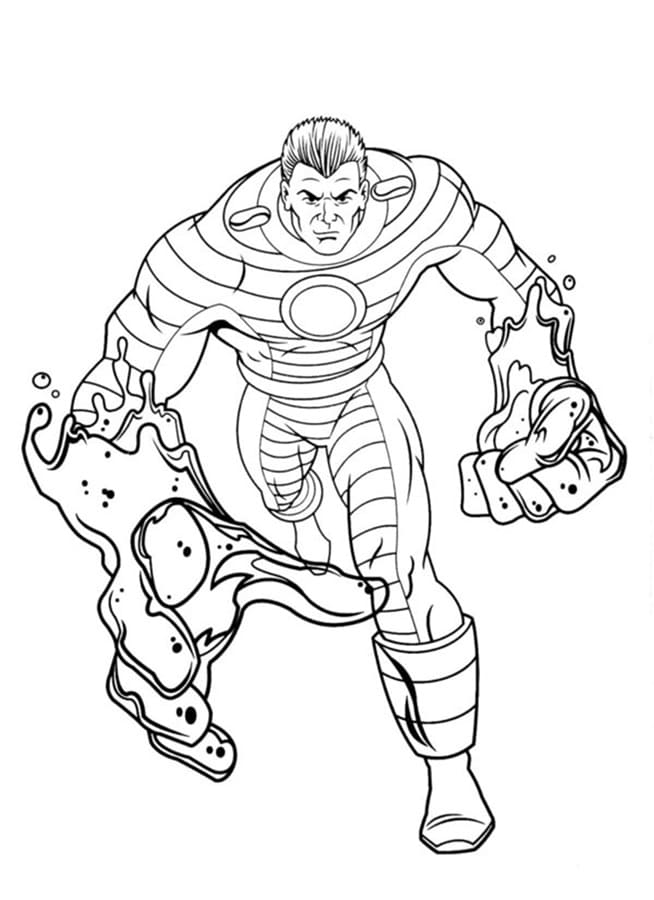 Printable Cool Superhero Picture Coloring Page