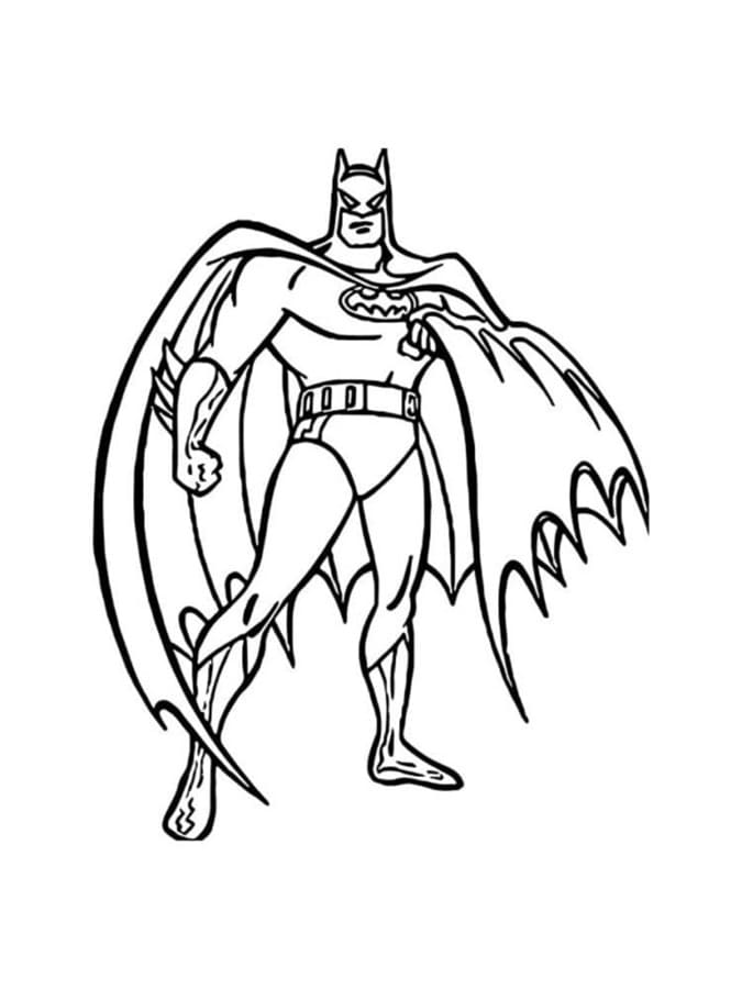 Printable Dark Knight Batman Photo Coloring Page