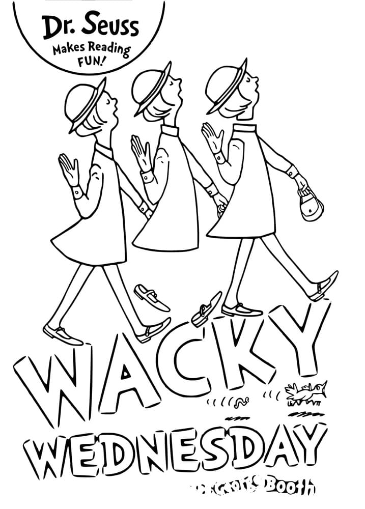 Wacky Wednesday Coloring Pages