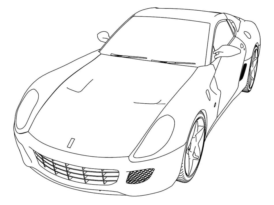 Printable Ferrari 488 Gtb Coloring Page