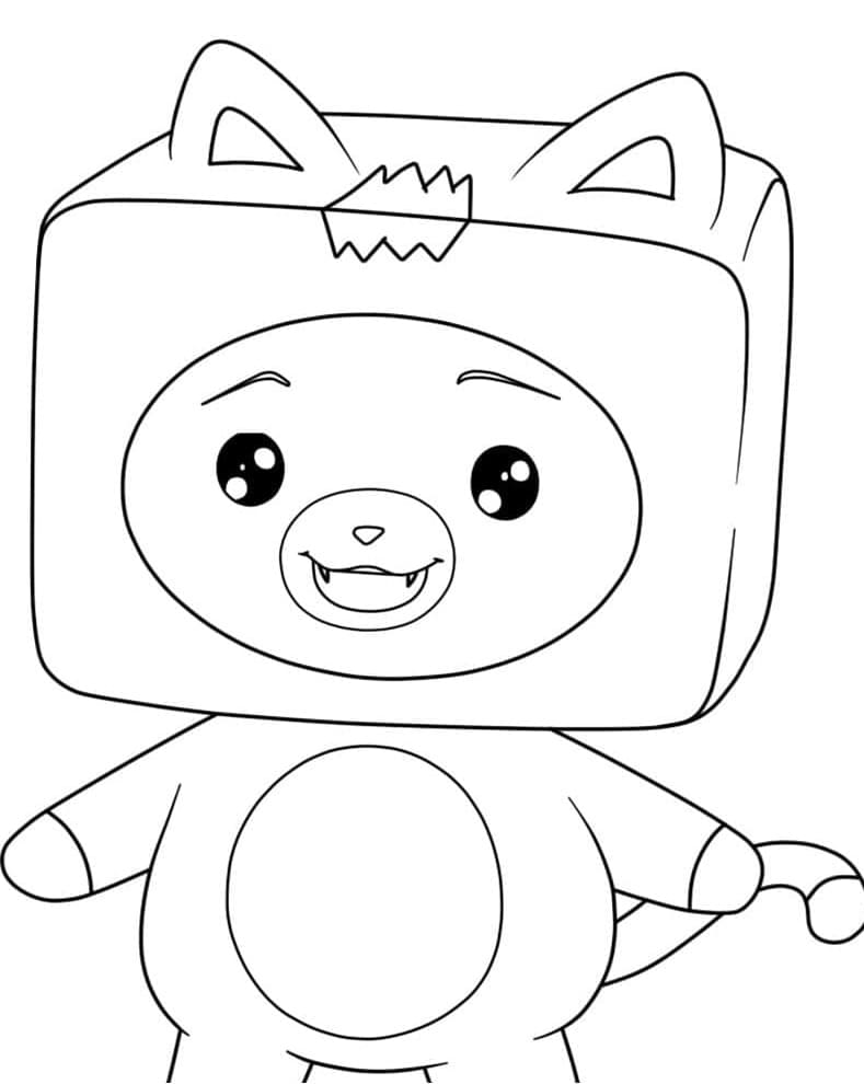 Printable Foxy in LankyBox Coloring Page