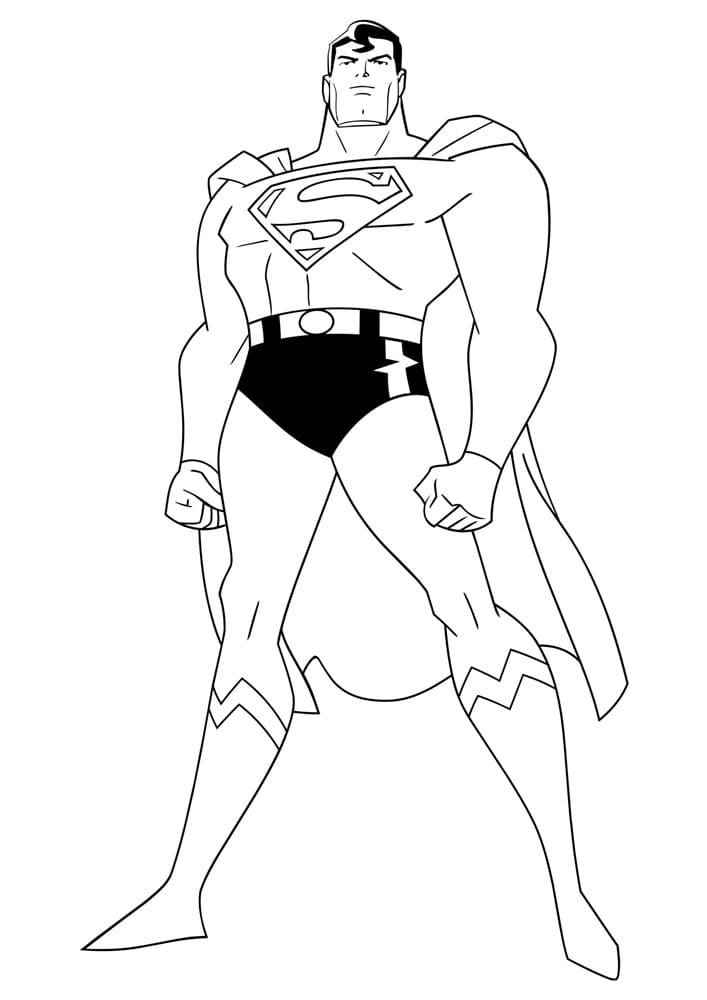 Printable It’s Worth Noting That Superman has Amazing Muscles Photo Coloring Page