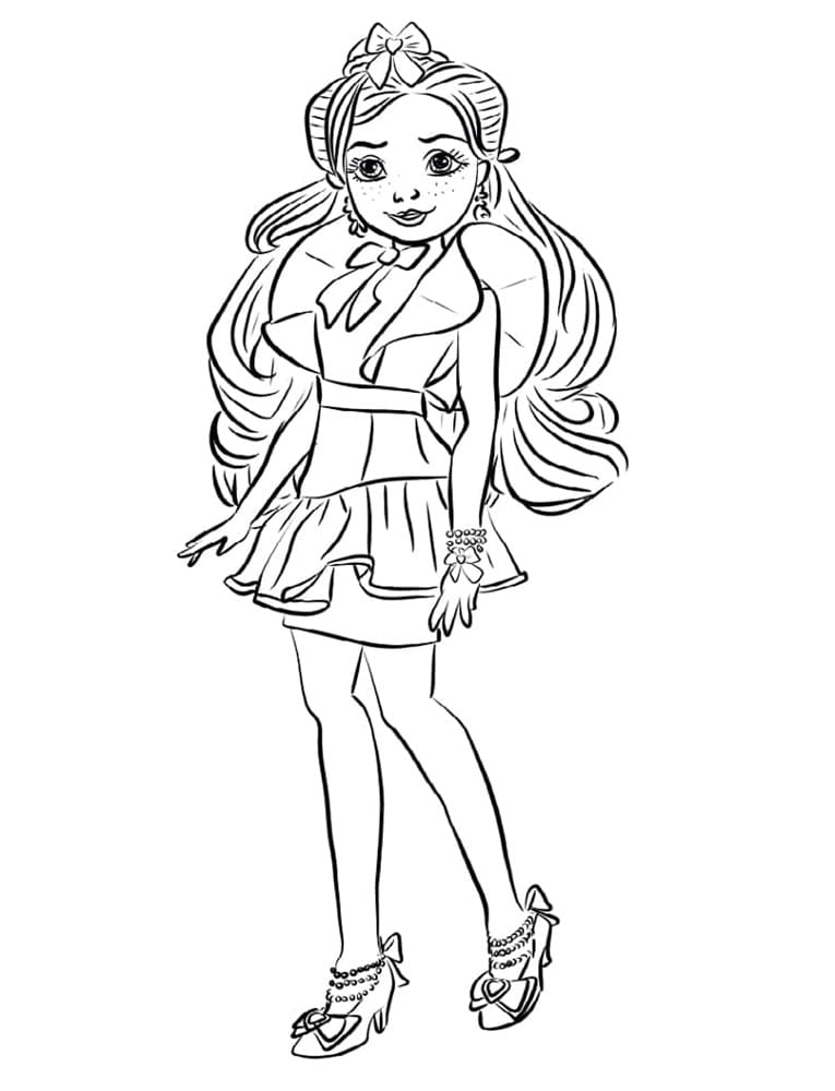 Printable Jane from Descendants Coloring Page