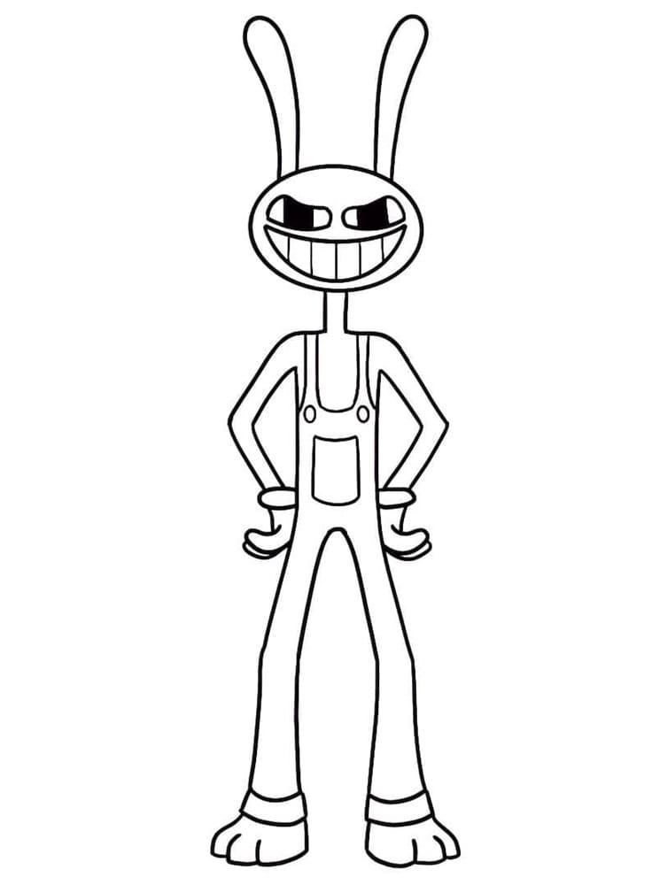 Printable Jax from Amazing Digital Circus Coloring Page