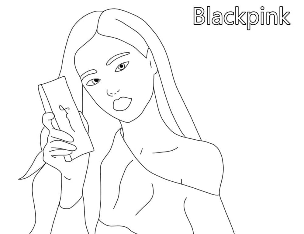 Printable Jennie in Blackpink Coloring Page
