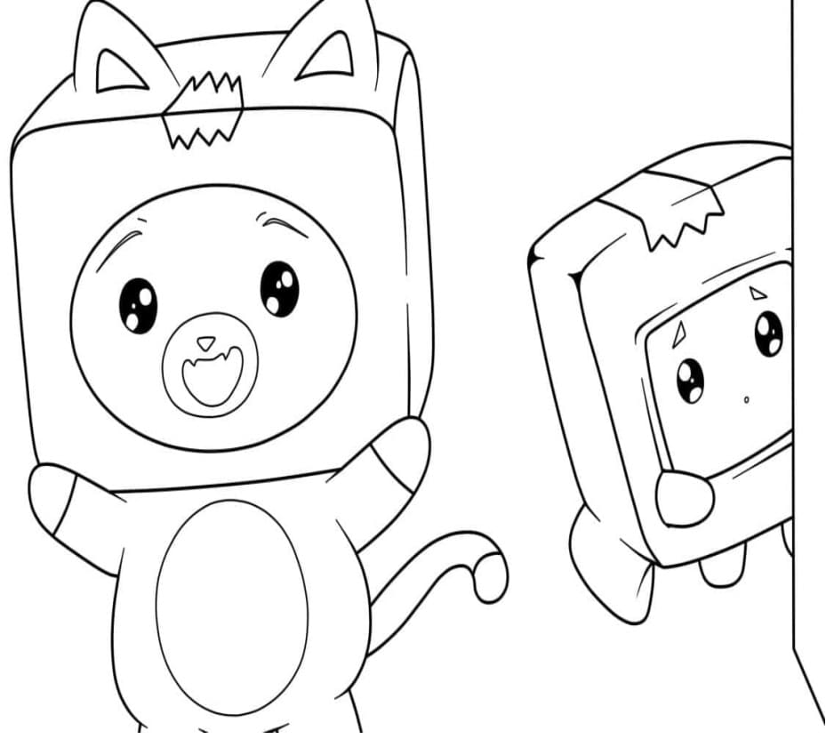 Printable LankyBox For Children Coloring Page