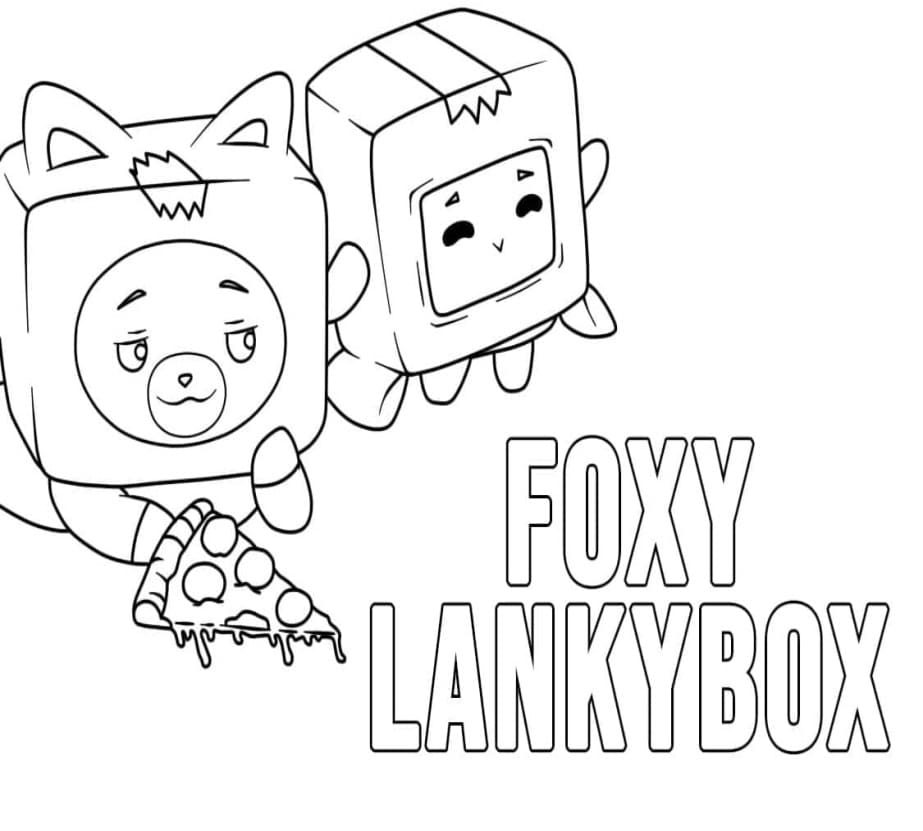 Printable LankyBox For Kids Coloring Page