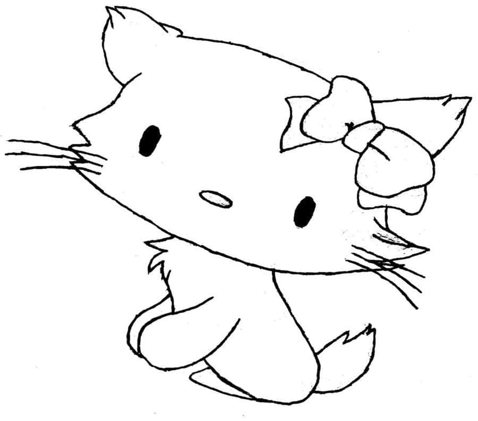 Printable Lovely Charmmy Kitty Sanrio Coloring Page