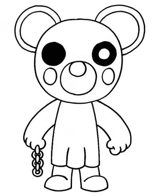 Printable Mousy Piggy Coloring Page