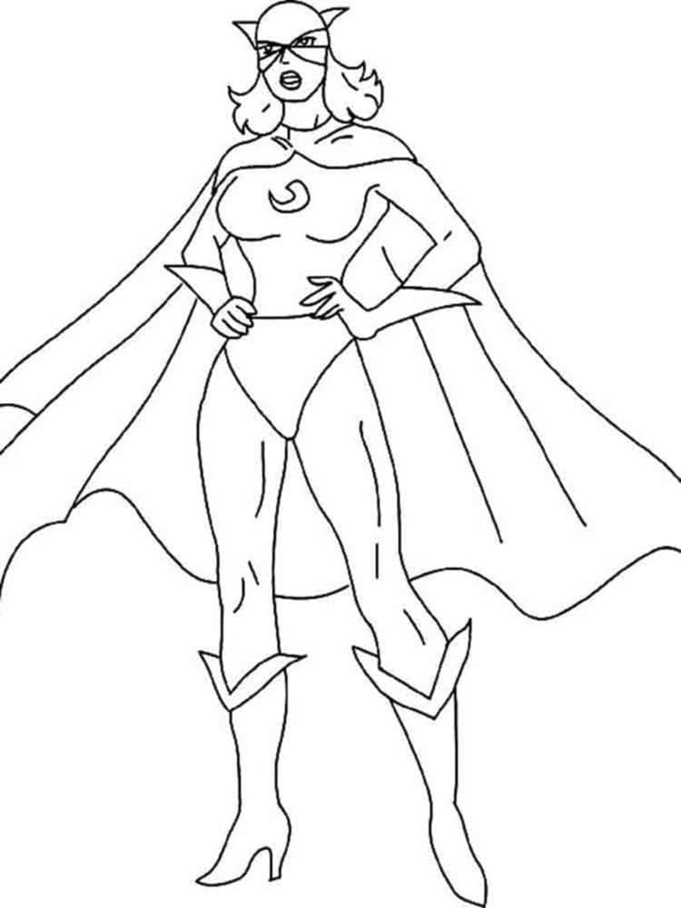 Printable Sometimes Superpowers lie in Beauty Photo Coloring Page