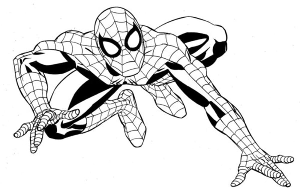 Printable Spiderman vs. the Forces of Evil Photo Coloring Page
