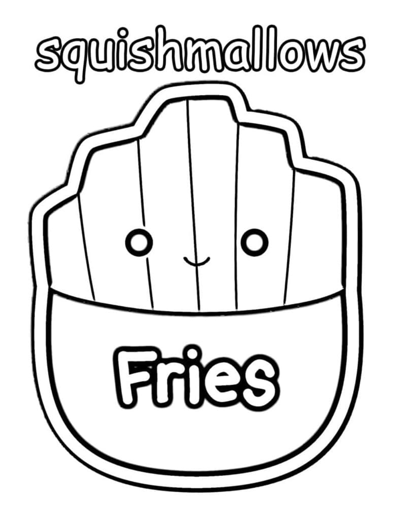 Printable Squishmallows Floyd Coloring Page