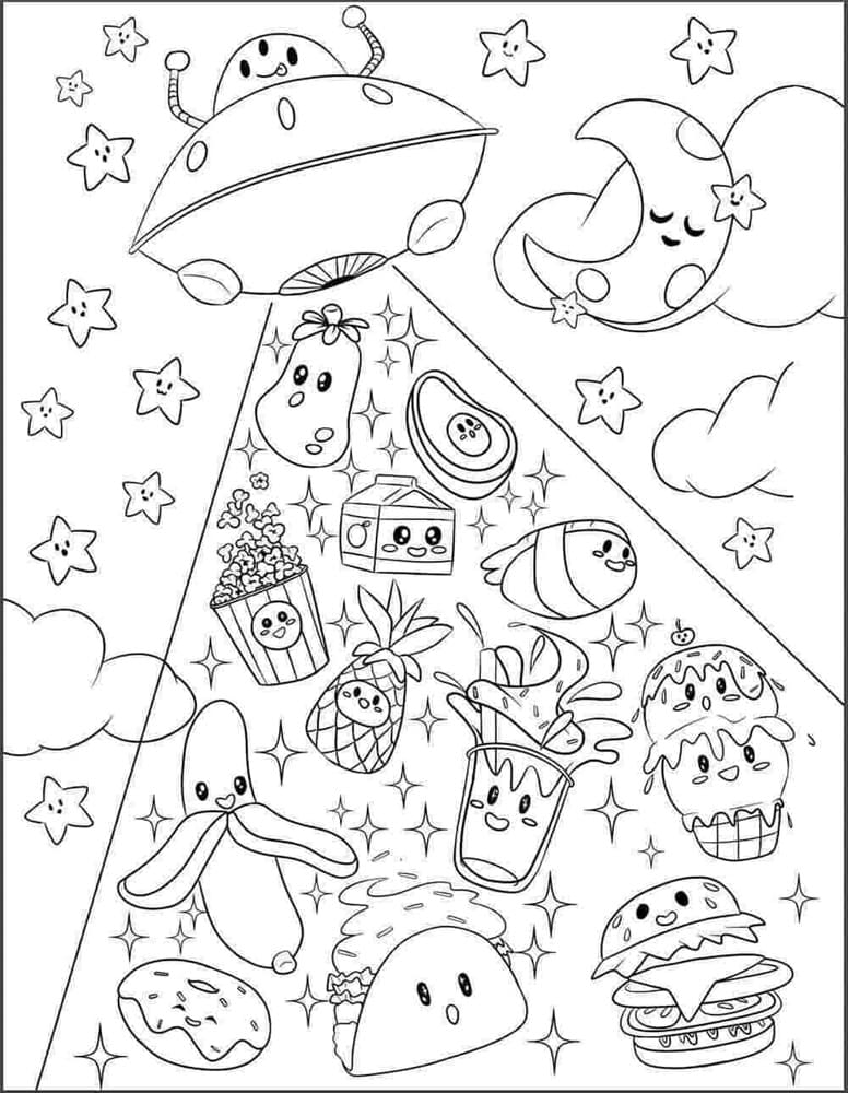 Printable Squishmallows Food Coloring Page