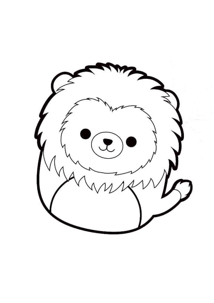 Printable Squishmallows Francis Coloring Page