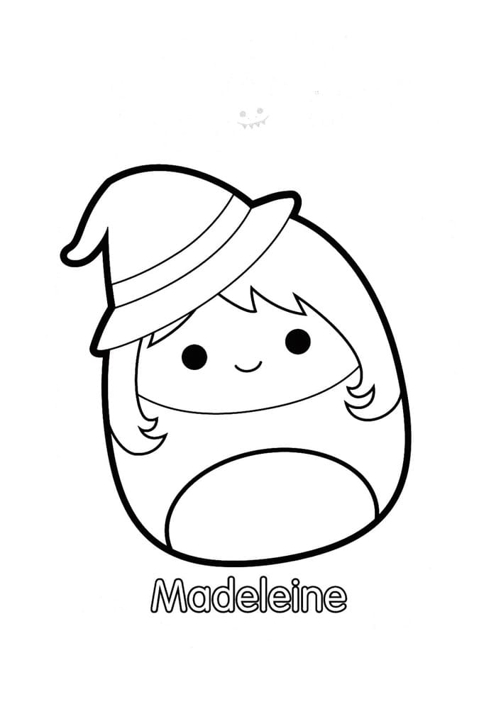 Printable Squishmallows Madeleine Coloring Page