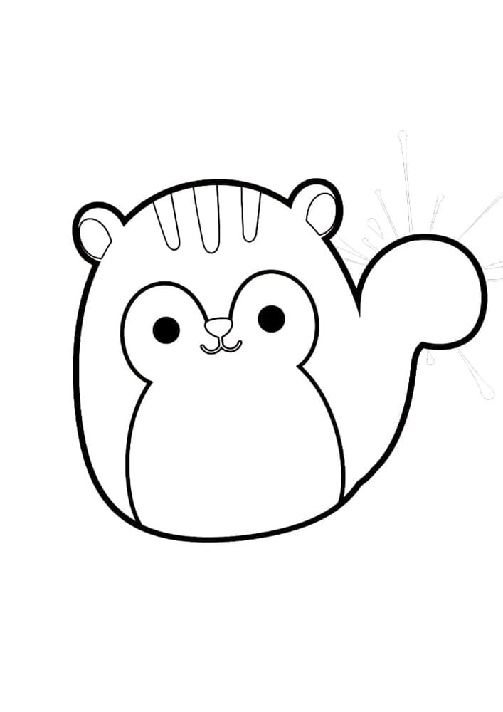 Printable Squishmallows Sawyer Coloring Page