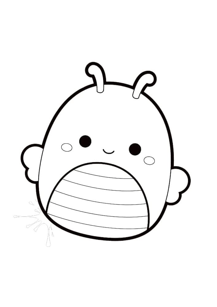 Printable Squishmallows Sunny Coloring Page