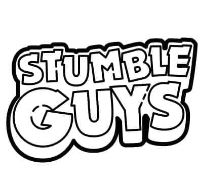 Printable Stumble Guys Logo Coloring Page