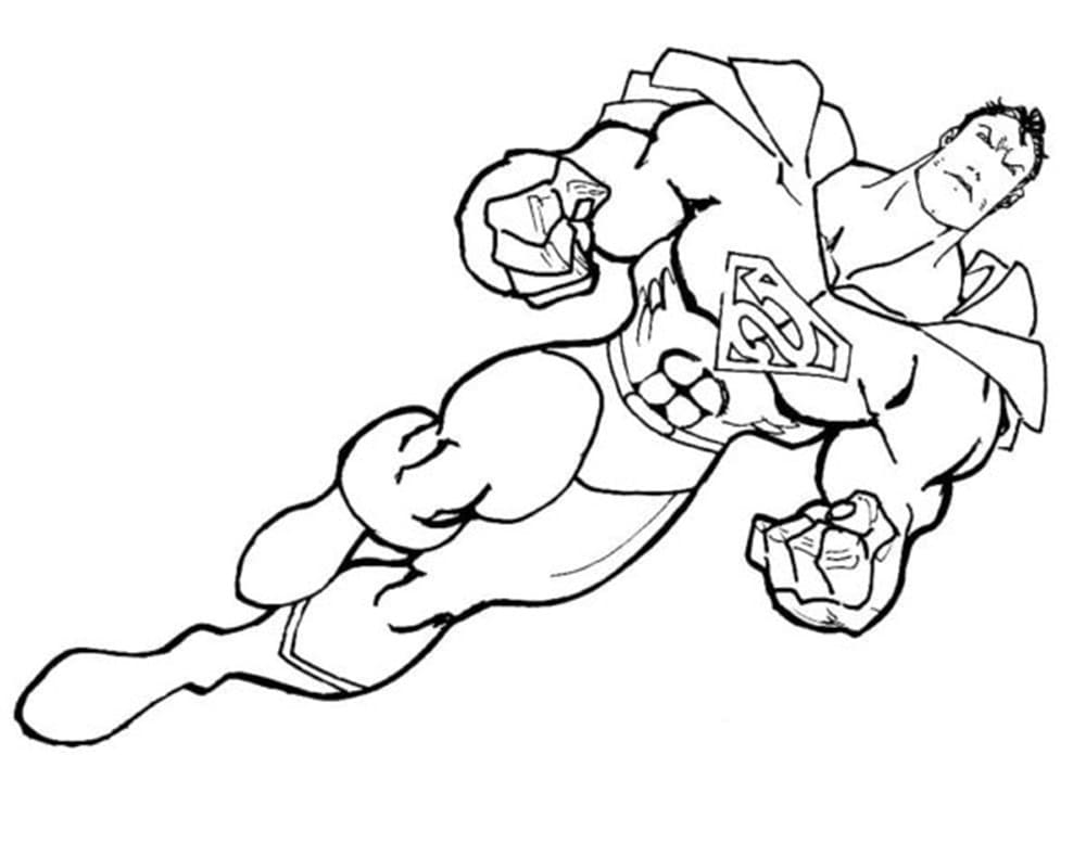 Printable Superpower Coloring Page