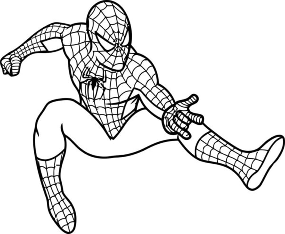 Printable The Amazing Spider-Man Image Coloring Page