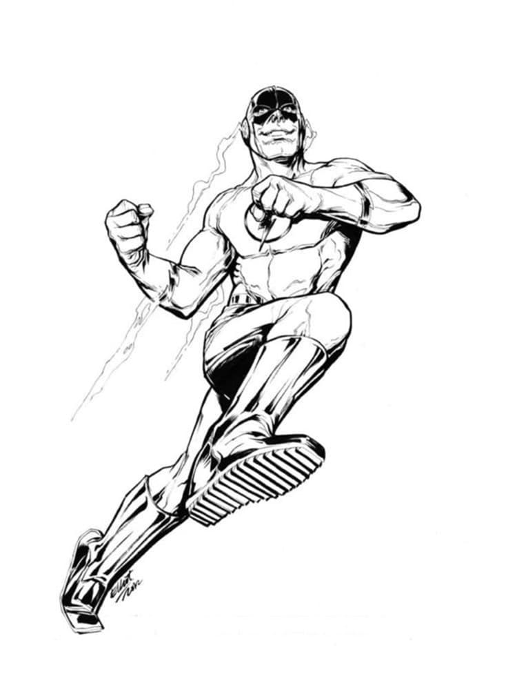 Printable The Flash Image Coloring Page