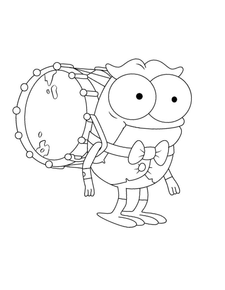 Printable Toadie In Amphibia Coloring Page