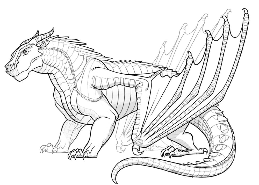 Printable Wings of Fire Mudwing Coloring Page