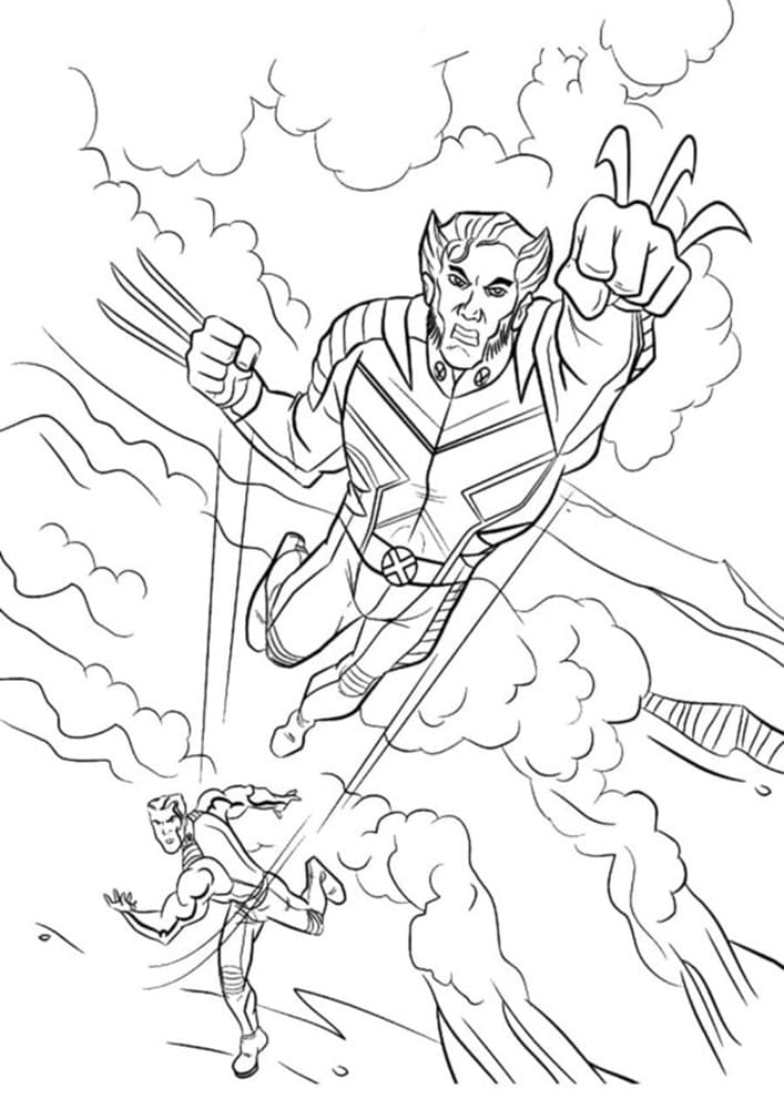 Printable Wolverine Photo Coloring Page