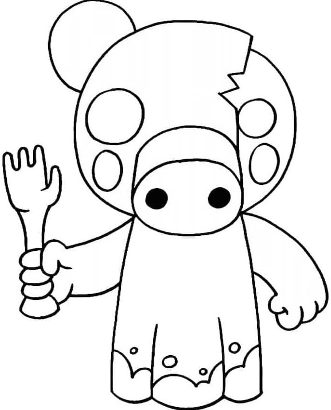 Printable Zompiggy Free Coloring Page