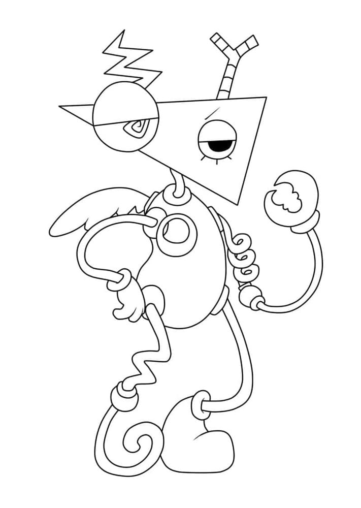 Printable Zooble in Amazing Digital Circus Coloring Page