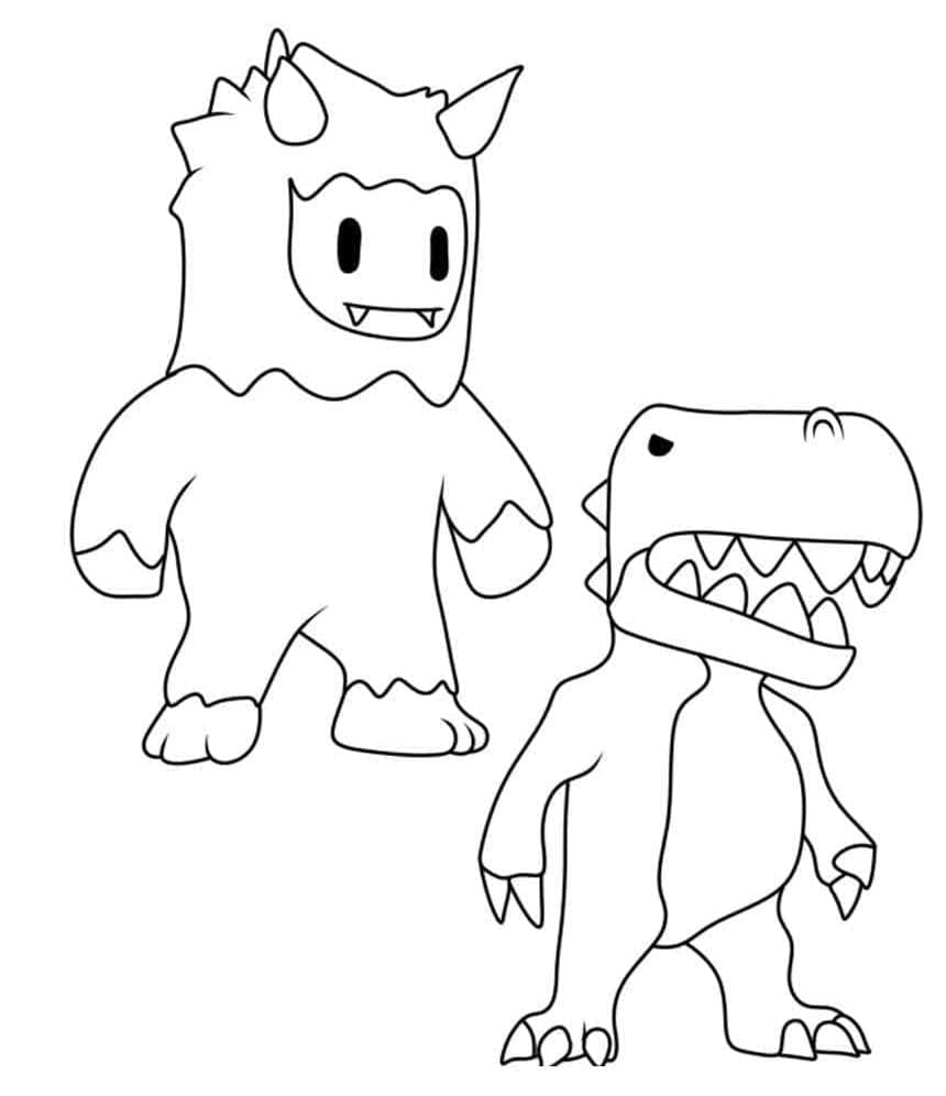 Stumble Guys Picture Printable Coloring Page