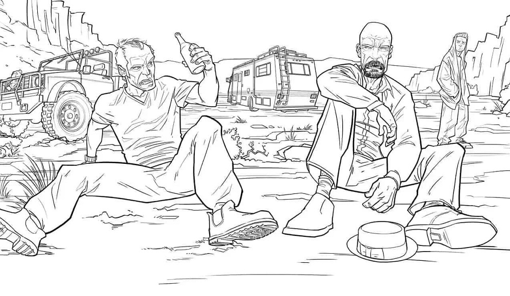 Amazing GTA 5 Coloring Page