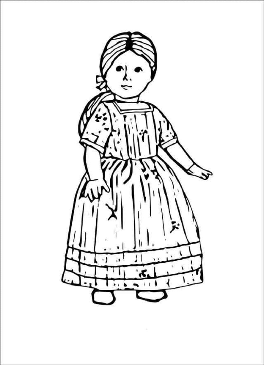 Amazing Printable American Girl Coloring Page