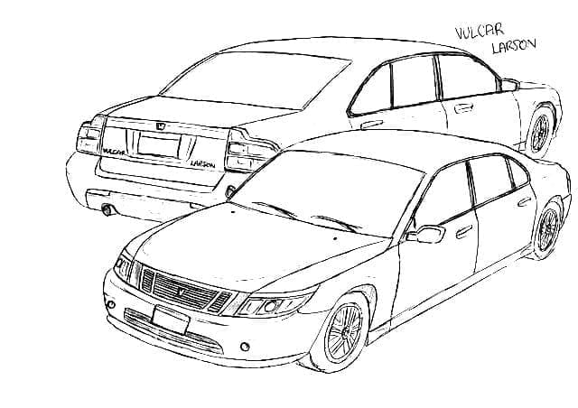Cars In GTA Coloring Page