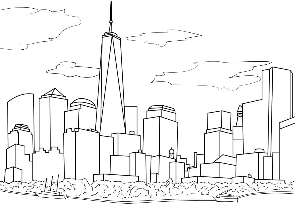 Cities In GTA Coloring Page