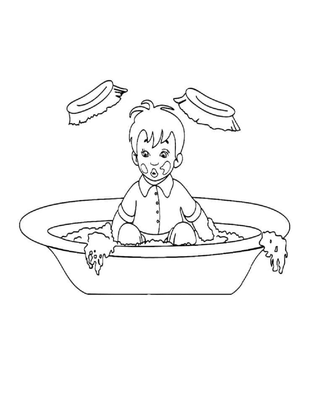 Download Free Printable Hygiene Coloring Page
