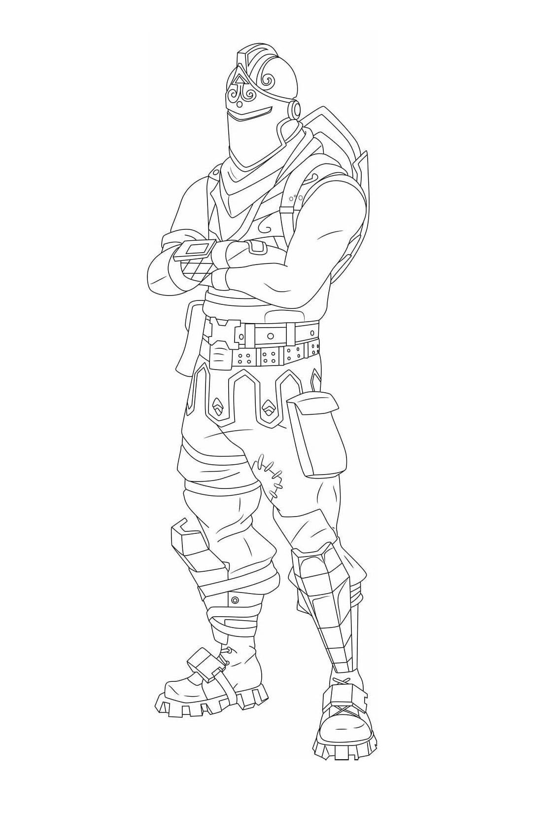 Fortnite Game Coloring Page