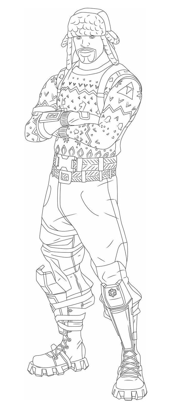 Fortnite Image Coloring Page