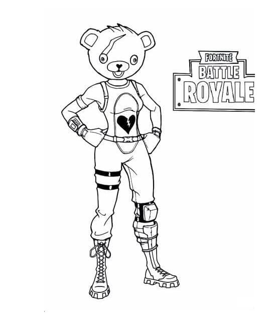 Fortnite Image Free Coloring Page